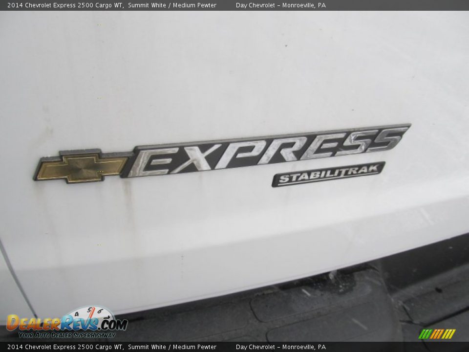 2014 Chevrolet Express 2500 Cargo WT Summit White / Medium Pewter Photo #7