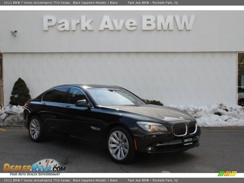 2011 BMW 7 Series ActiveHybrid 750i Sedan Black Sapphire Metallic / Black Photo #1