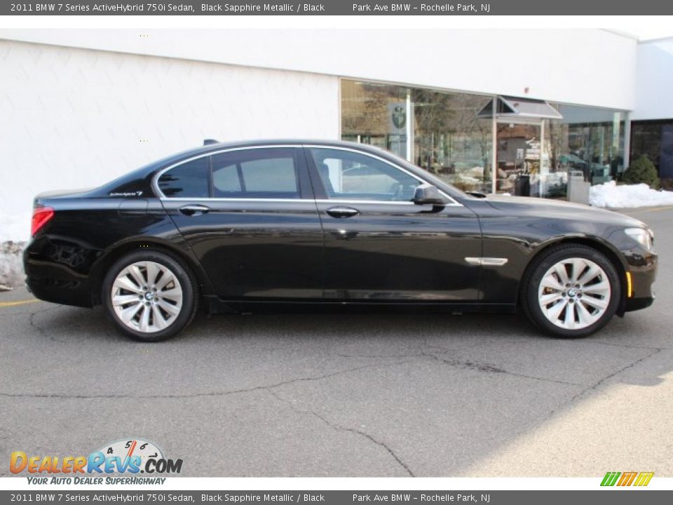 Black Sapphire Metallic 2011 BMW 7 Series ActiveHybrid 750i Sedan Photo #2
