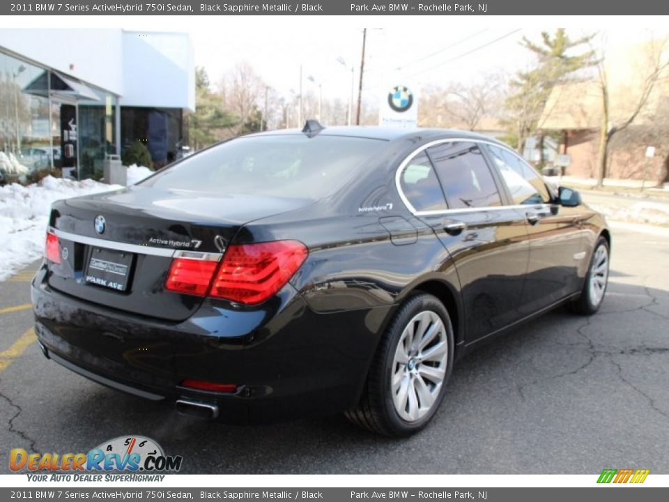 2011 BMW 7 Series ActiveHybrid 750i Sedan Black Sapphire Metallic / Black Photo #3