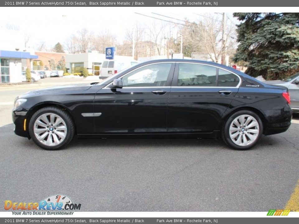 2011 BMW 7 Series ActiveHybrid 750i Sedan Black Sapphire Metallic / Black Photo #5