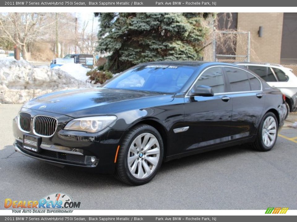 2011 BMW 7 Series ActiveHybrid 750i Sedan Black Sapphire Metallic / Black Photo #6