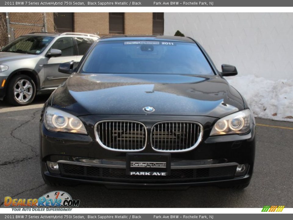 2011 BMW 7 Series ActiveHybrid 750i Sedan Black Sapphire Metallic / Black Photo #7