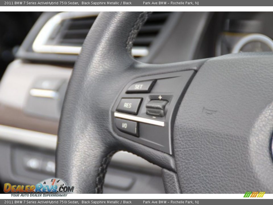 2011 BMW 7 Series ActiveHybrid 750i Sedan Black Sapphire Metallic / Black Photo #16