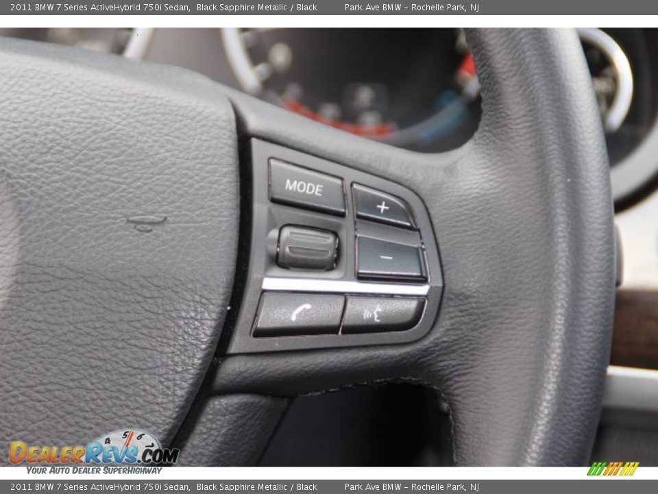 2011 BMW 7 Series ActiveHybrid 750i Sedan Black Sapphire Metallic / Black Photo #17