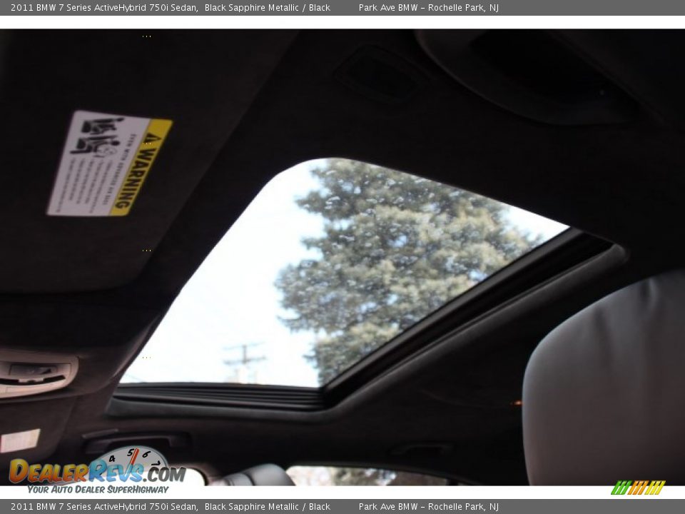 2011 BMW 7 Series ActiveHybrid 750i Sedan Black Sapphire Metallic / Black Photo #19
