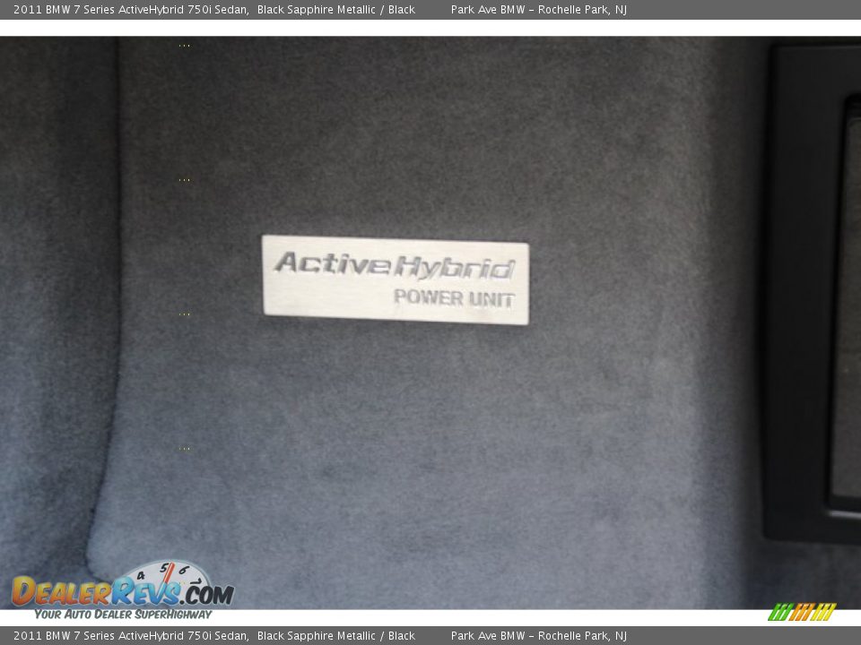 2011 BMW 7 Series ActiveHybrid 750i Sedan Black Sapphire Metallic / Black Photo #21