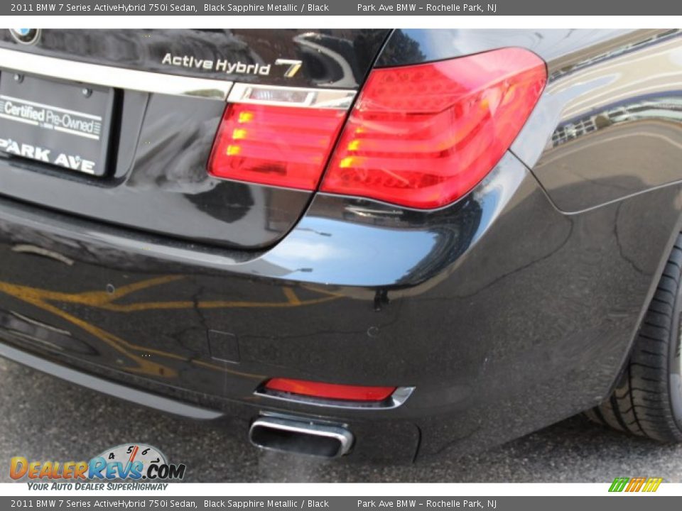 2011 BMW 7 Series ActiveHybrid 750i Sedan Black Sapphire Metallic / Black Photo #22