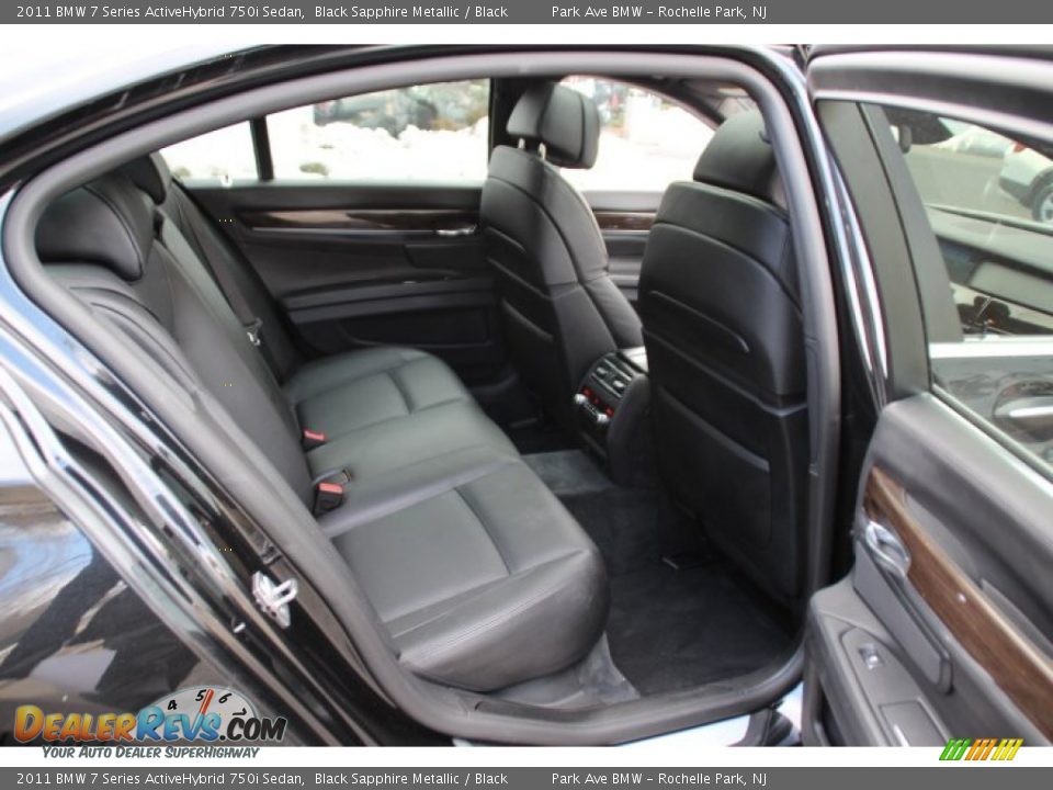 Rear Seat of 2011 BMW 7 Series ActiveHybrid 750i Sedan Photo #24