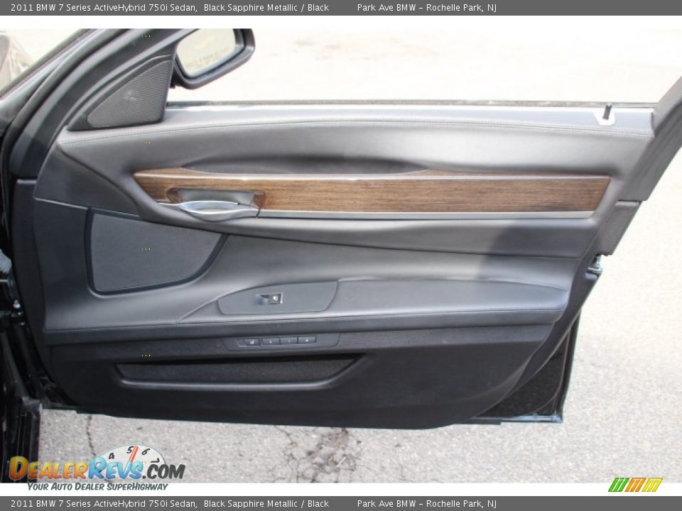 2011 BMW 7 Series ActiveHybrid 750i Sedan Black Sapphire Metallic / Black Photo #25