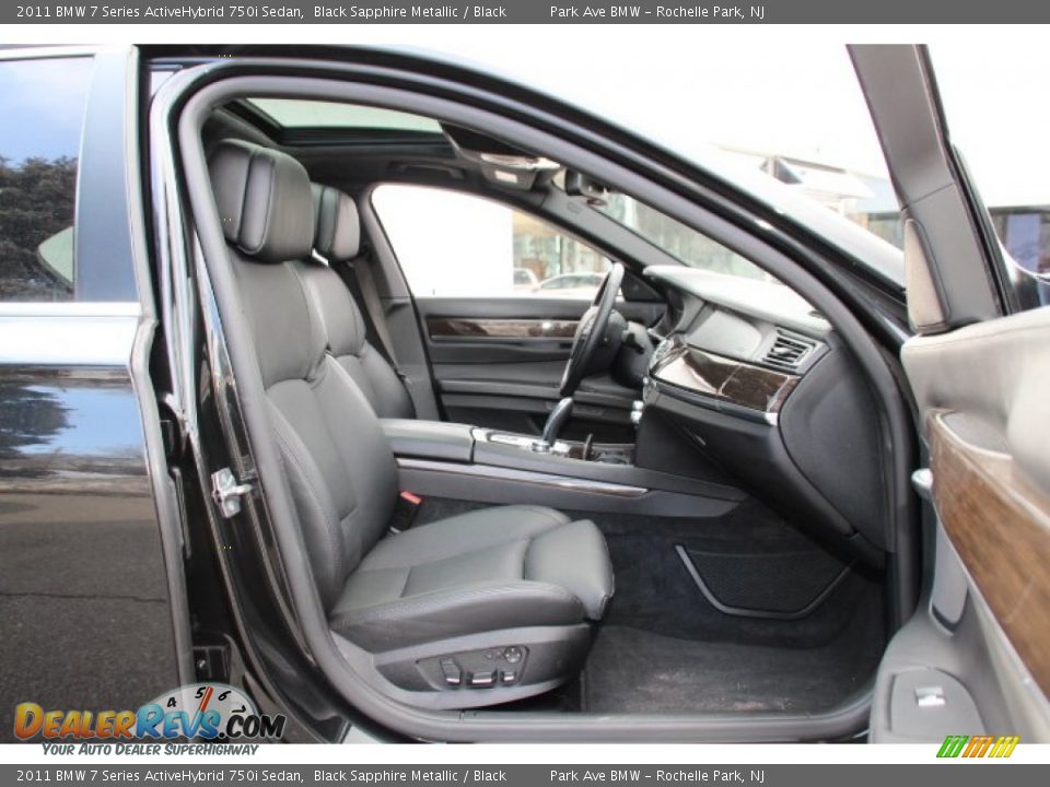 2011 BMW 7 Series ActiveHybrid 750i Sedan Black Sapphire Metallic / Black Photo #27