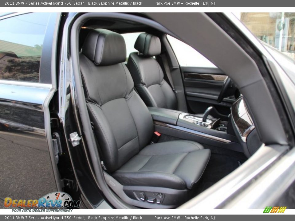 2011 BMW 7 Series ActiveHybrid 750i Sedan Black Sapphire Metallic / Black Photo #28