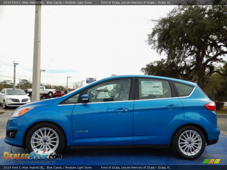 Blue Candy 2014 Ford C-Max Hybrid SEL Photo #2