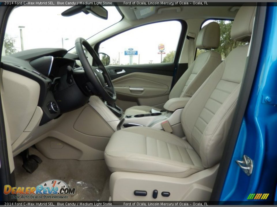 Medium Light Stone Interior - 2014 Ford C-Max Hybrid SEL Photo #7