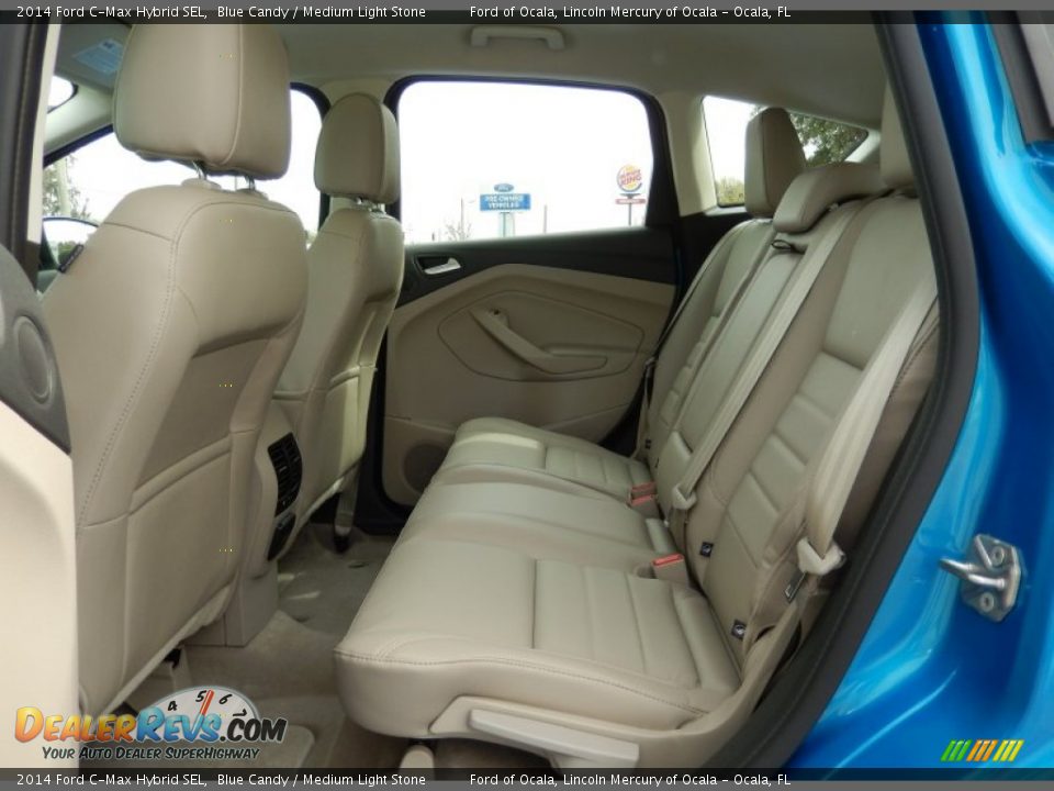 Rear Seat of 2014 Ford C-Max Hybrid SEL Photo #8