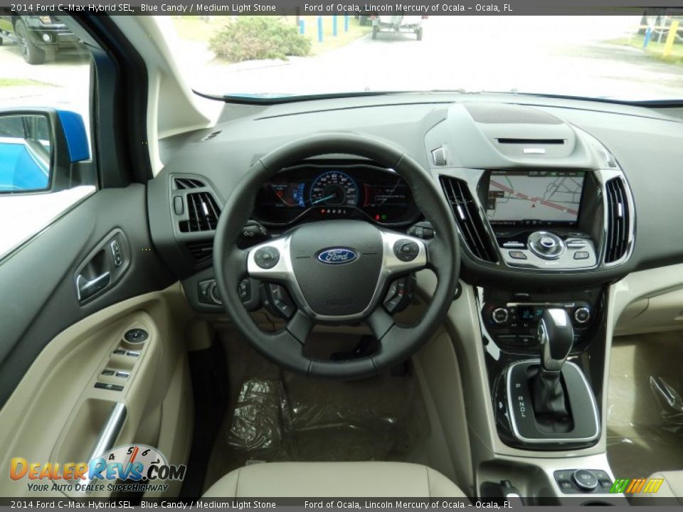 Dashboard of 2014 Ford C-Max Hybrid SEL Photo #10