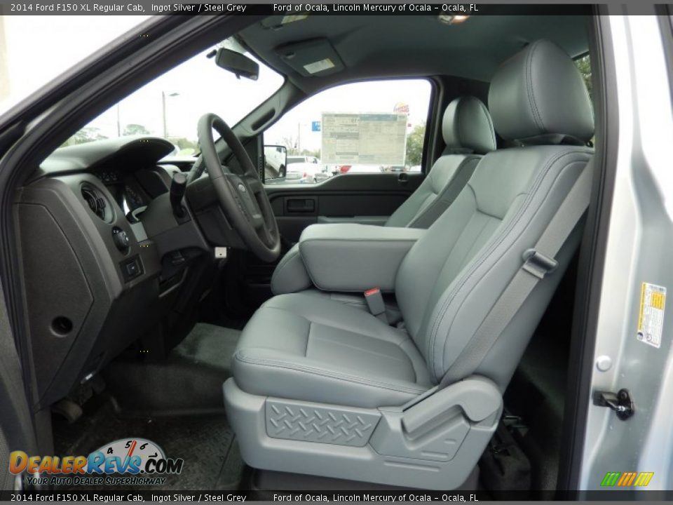 2014 Ford F150 XL Regular Cab Ingot Silver / Steel Grey Photo #6