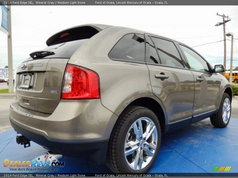 2014 Ford Edge SEL Mineral Gray / Medium Light Stone Photo #3