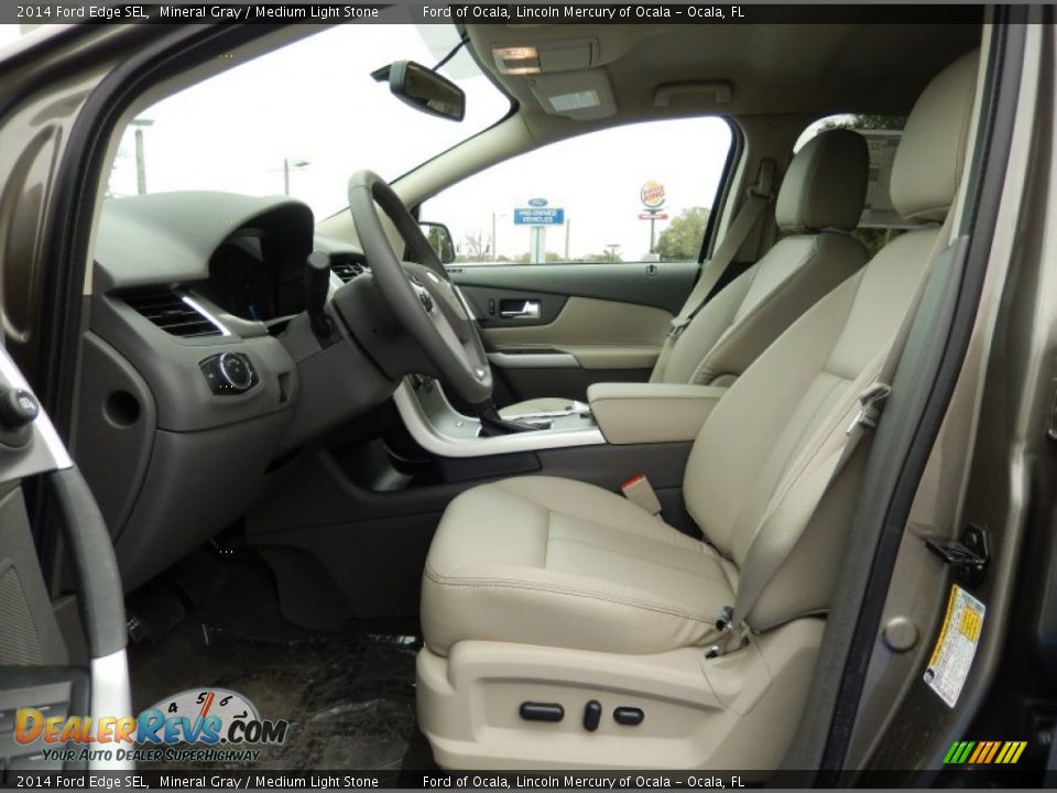 2014 Ford Edge SEL Mineral Gray / Medium Light Stone Photo #6