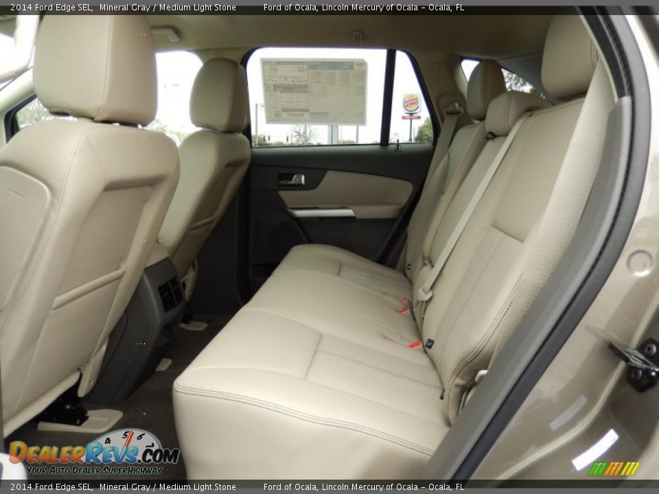 2014 Ford Edge SEL Mineral Gray / Medium Light Stone Photo #7