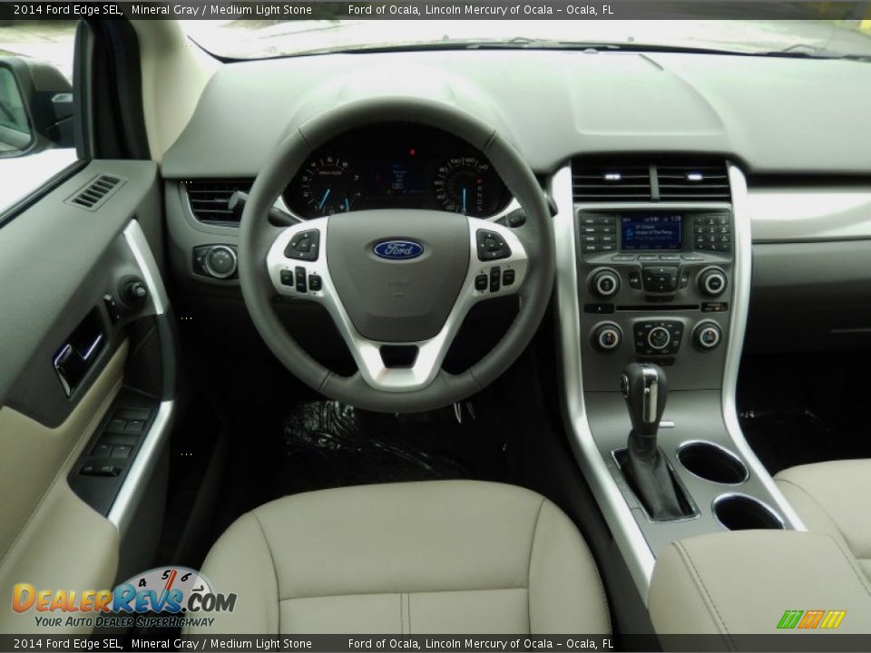2014 Ford Edge SEL Mineral Gray / Medium Light Stone Photo #8