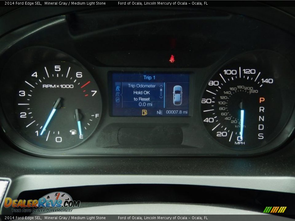 2014 Ford Edge SEL Mineral Gray / Medium Light Stone Photo #9
