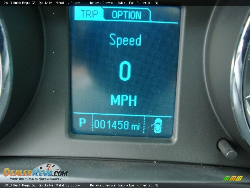 2013 Buick Regal GS Quicksilver Metallic / Ebony Photo #10