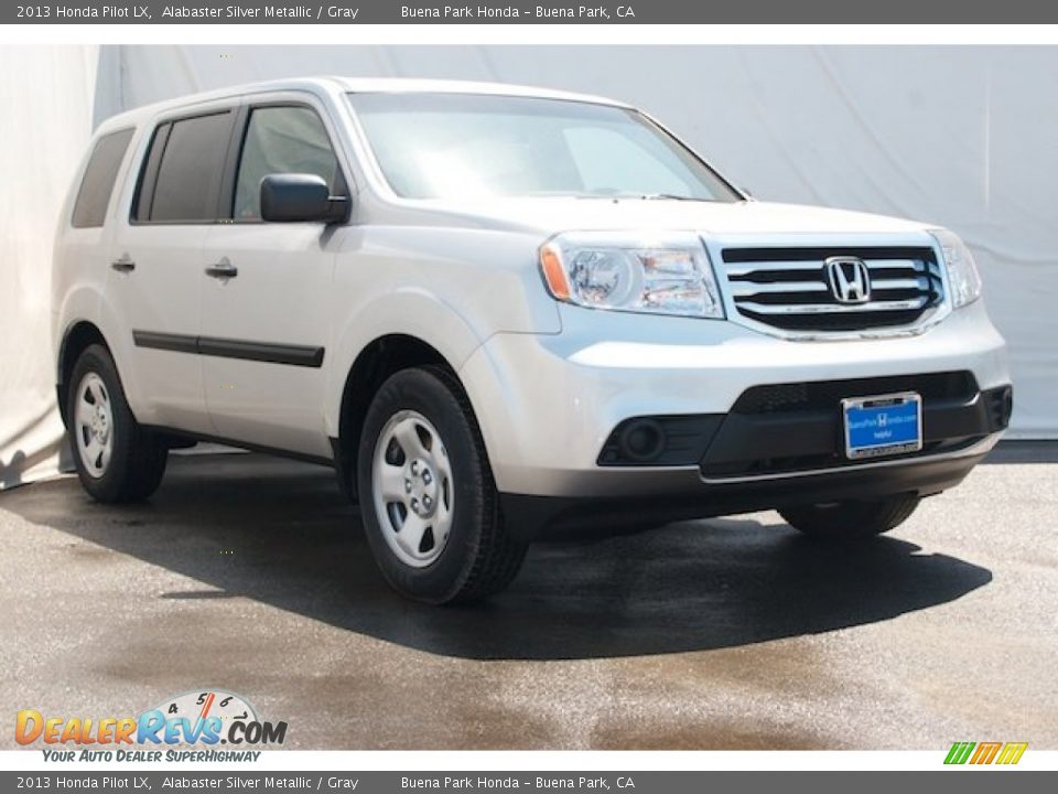 2013 Honda Pilot LX Alabaster Silver Metallic / Gray Photo #1