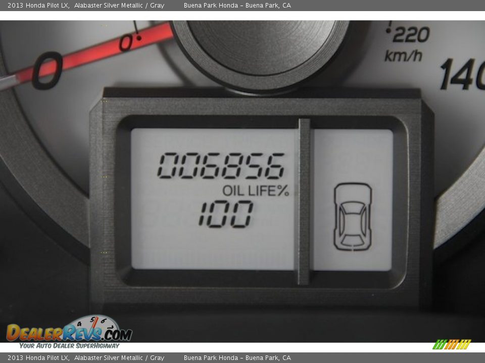 2013 Honda Pilot LX Alabaster Silver Metallic / Gray Photo #6