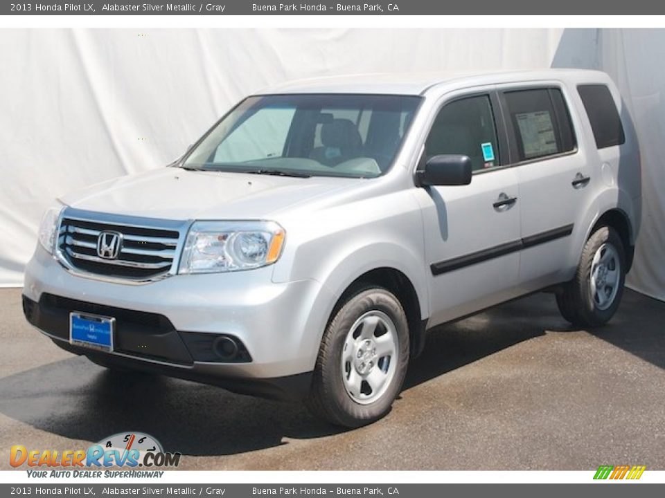 2013 Honda Pilot LX Alabaster Silver Metallic / Gray Photo #8