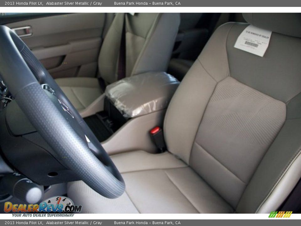 2013 Honda Pilot LX Alabaster Silver Metallic / Gray Photo #12