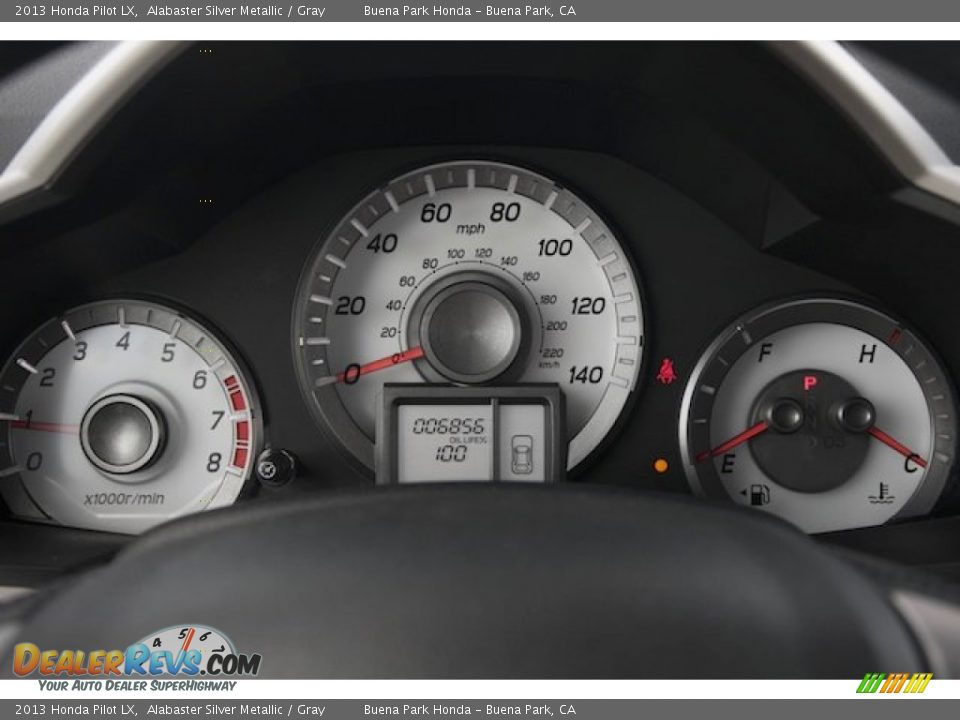 2013 Honda Pilot LX Alabaster Silver Metallic / Gray Photo #19