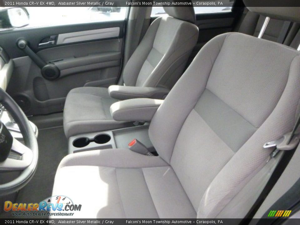 2011 Honda CR-V EX 4WD Alabaster Silver Metallic / Gray Photo #15