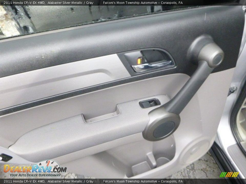 2011 Honda CR-V EX 4WD Alabaster Silver Metallic / Gray Photo #18
