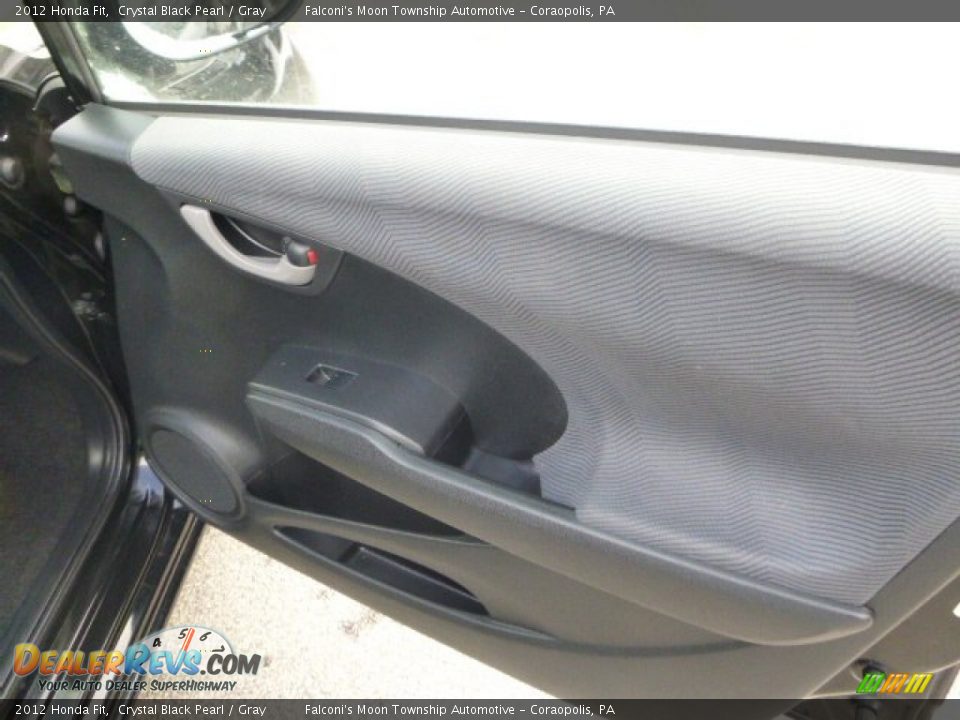 2012 Honda Fit Crystal Black Pearl / Gray Photo #12