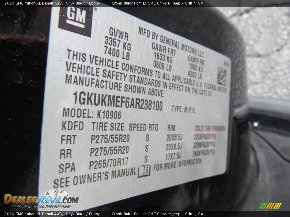 2010 GMC Yukon XL Denali AWD Onyx Black / Ebony Photo #29