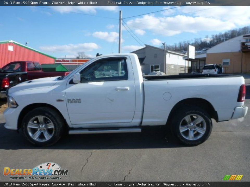 2013 Ram 1500 Sport Regular Cab 4x4 Bright White / Black Photo #2