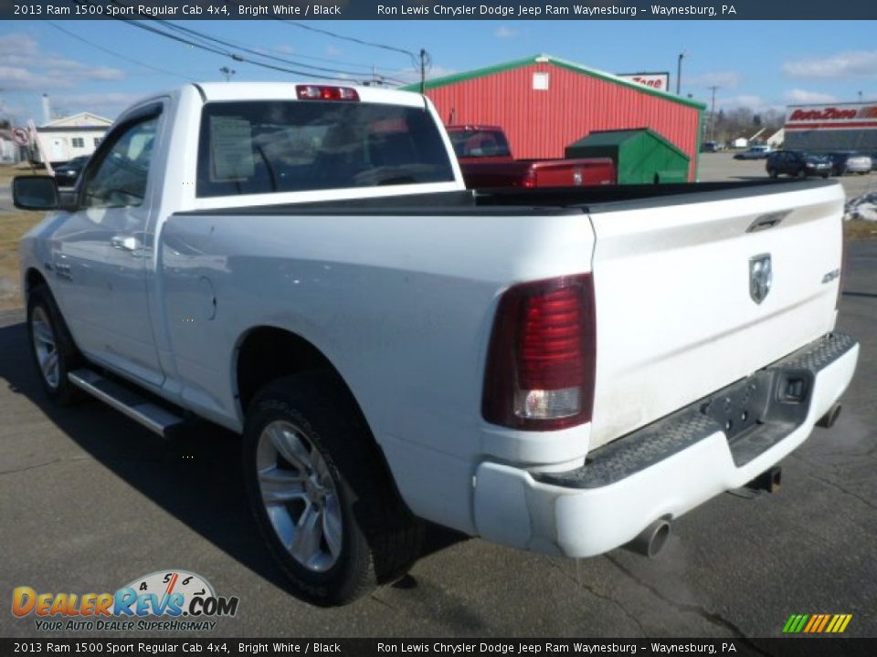 2013 Ram 1500 Sport Regular Cab 4x4 Bright White / Black Photo #3