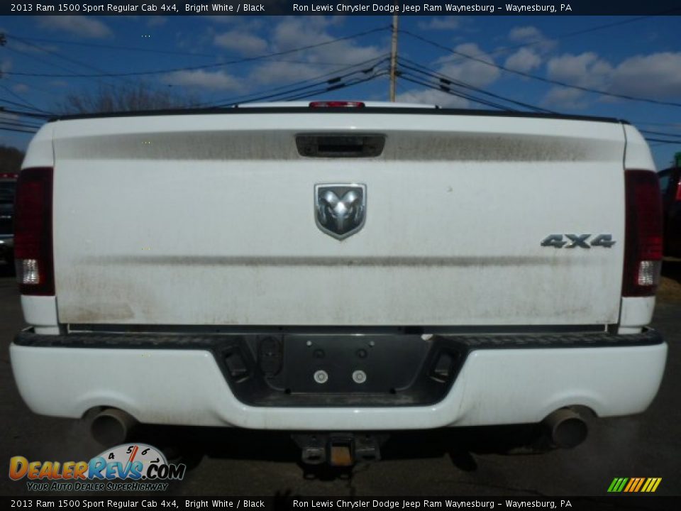 2013 Ram 1500 Sport Regular Cab 4x4 Bright White / Black Photo #4