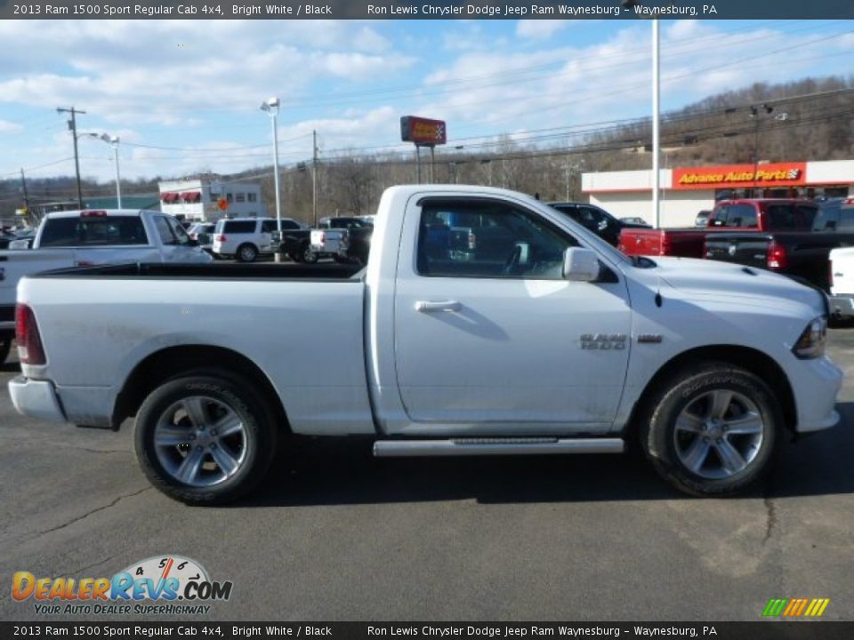 2013 Ram 1500 Sport Regular Cab 4x4 Bright White / Black Photo #7