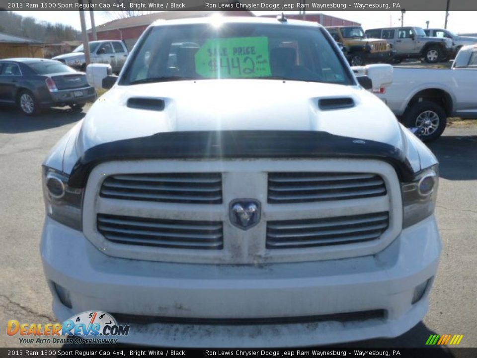 2013 Ram 1500 Sport Regular Cab 4x4 Bright White / Black Photo #9