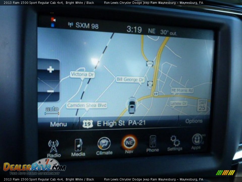 2013 Ram 1500 Sport Regular Cab 4x4 Bright White / Black Photo #15