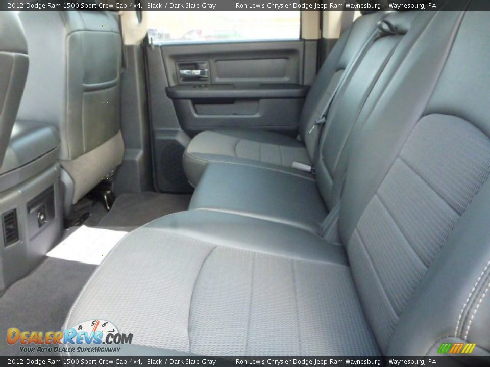 2012 Dodge Ram 1500 Sport Crew Cab 4x4 Black / Dark Slate Gray Photo #11