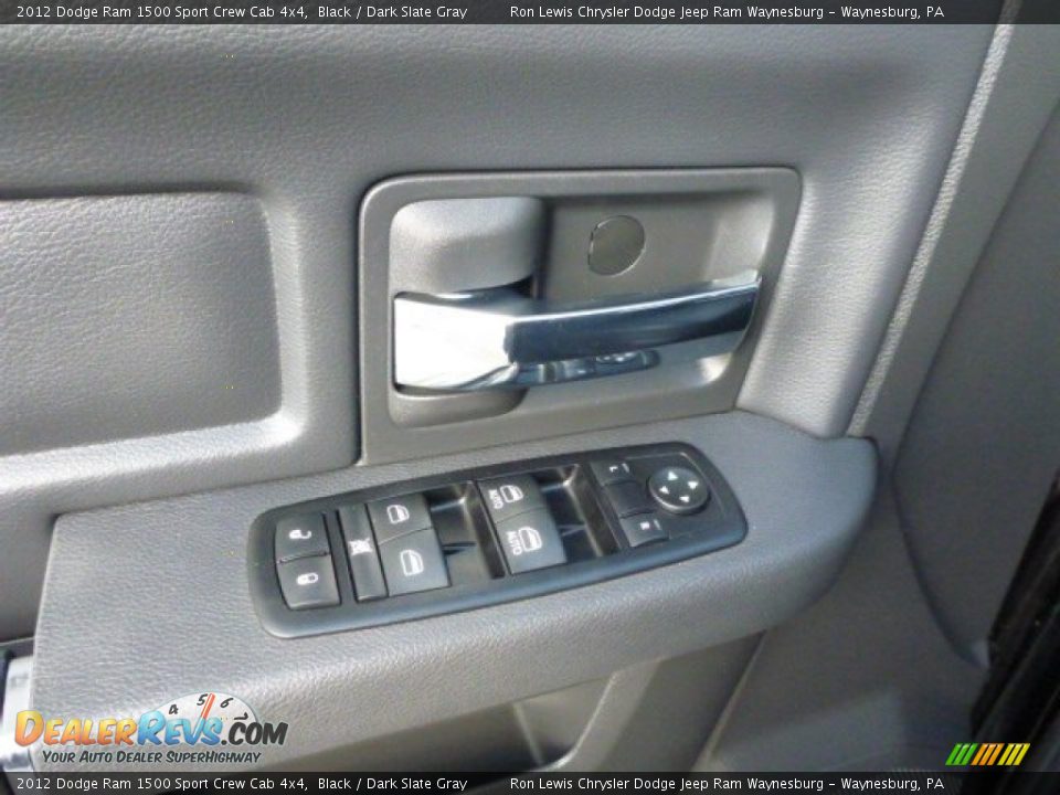 2012 Dodge Ram 1500 Sport Crew Cab 4x4 Black / Dark Slate Gray Photo #13