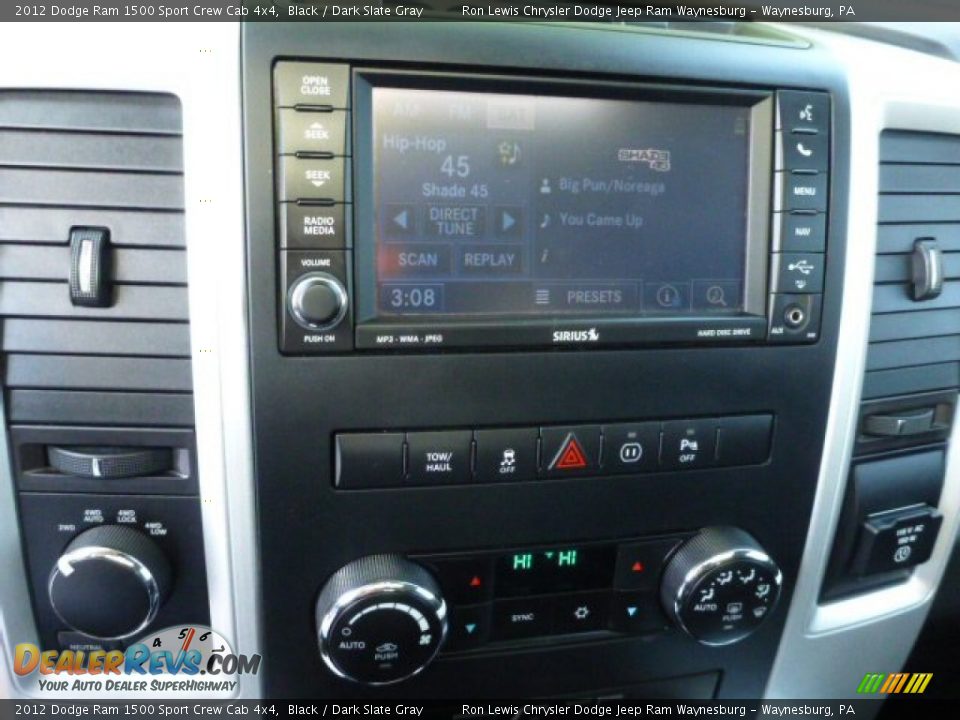 2012 Dodge Ram 1500 Sport Crew Cab 4x4 Black / Dark Slate Gray Photo #18