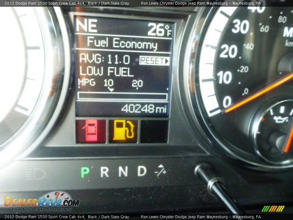 2012 Dodge Ram 1500 Sport Crew Cab 4x4 Black / Dark Slate Gray Photo #19