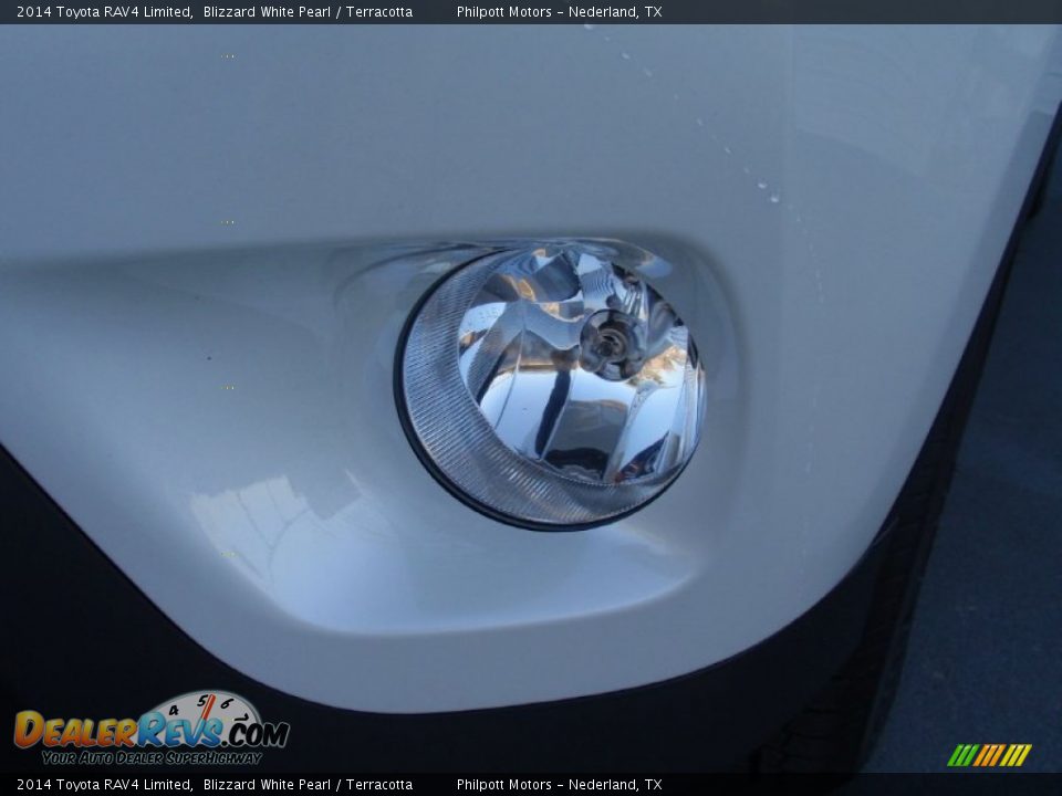 2014 Toyota RAV4 Limited Blizzard White Pearl / Terracotta Photo #10