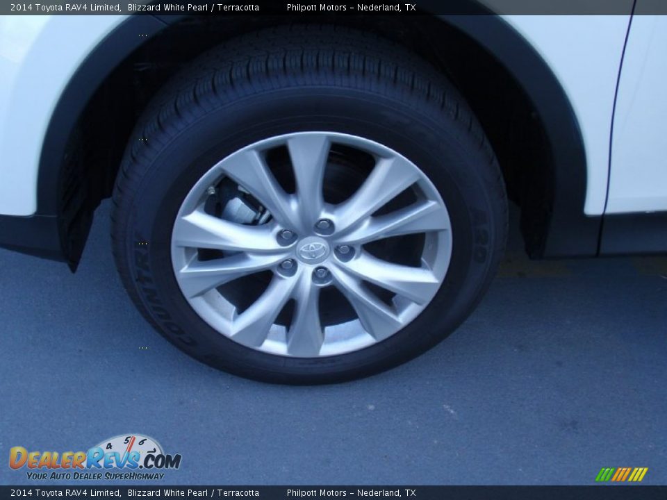 2014 Toyota RAV4 Limited Blizzard White Pearl / Terracotta Photo #12