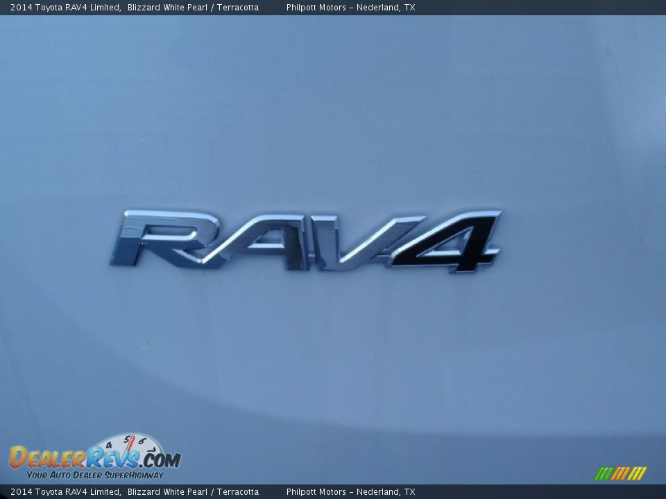 2014 Toyota RAV4 Limited Blizzard White Pearl / Terracotta Photo #14