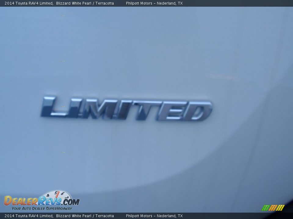2014 Toyota RAV4 Limited Blizzard White Pearl / Terracotta Photo #15